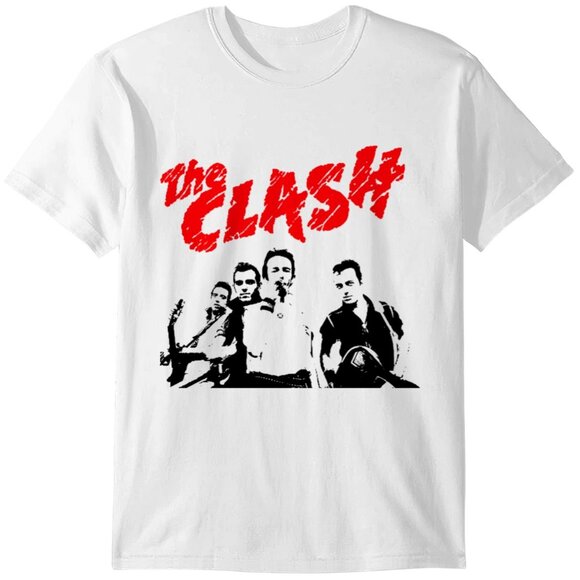 The Clash Punk Rock Band Graphic Concert Music Fan Gift Retro Unisex T-Shirt 05 - Picture 1 of 5